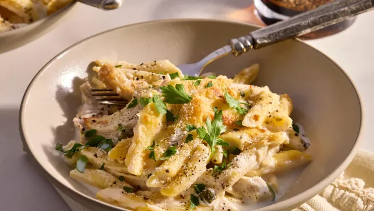 Healthy and Flavorful Creamy Chicken Piccata Pasta Bake Recipe for Any Occasion