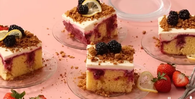 Trending Recipe: How to Make Triple Berry Cheesecake Poke Cake Step-by-Step