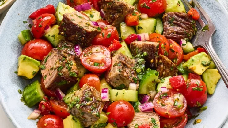 Easy Chopped Chimichurri Steak Salad Recipe You Can Make in 30 Minutes