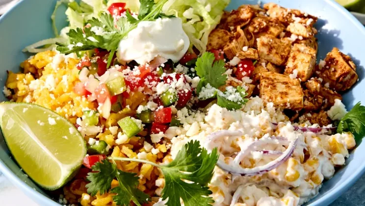 Simple and Delicious Mexican Street Corn Chicken Rice Bowl Recipe for Beginners