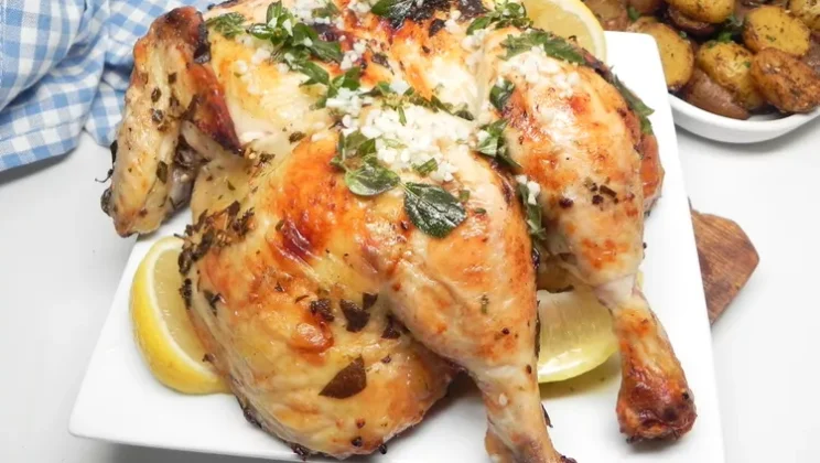 Grilled Spatchcocked Greek Chicken Recipe — Quick and Easy Homemade Snack